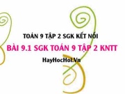 Bài 9.1 SGK Toán 9 tập 2 Kết nối tri thức